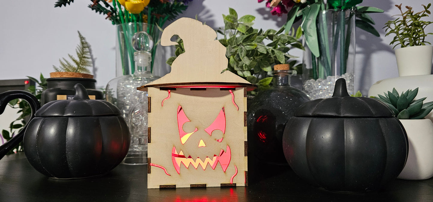 Decorative Wooden Pumpkin Box