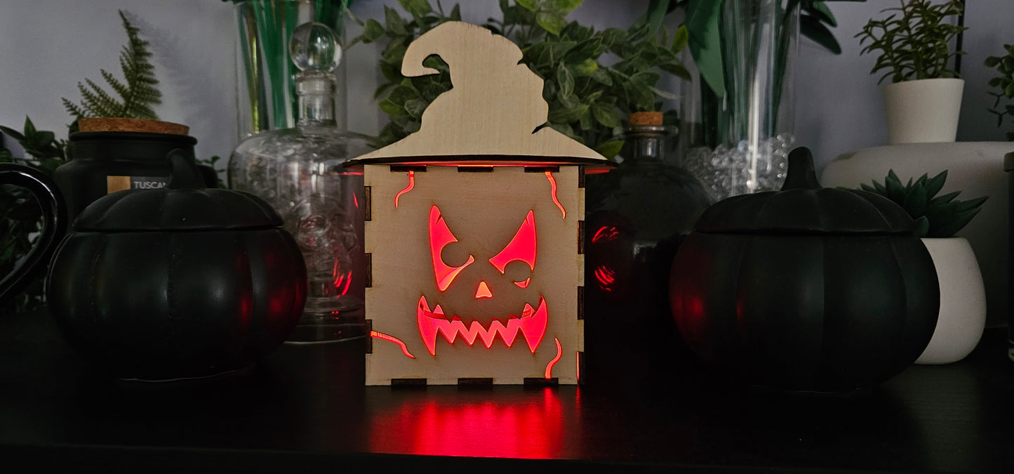Decorative Wooden Pumpkin Box