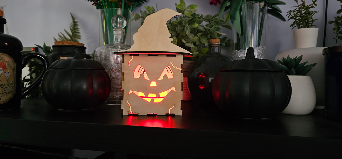 Decorative Wooden Pumpkin Box
