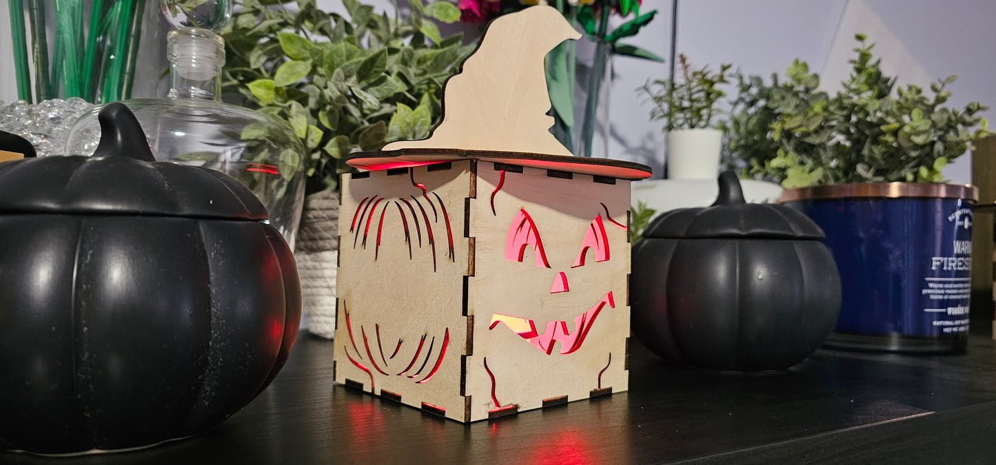 Decorative Wooden Pumpkin Box